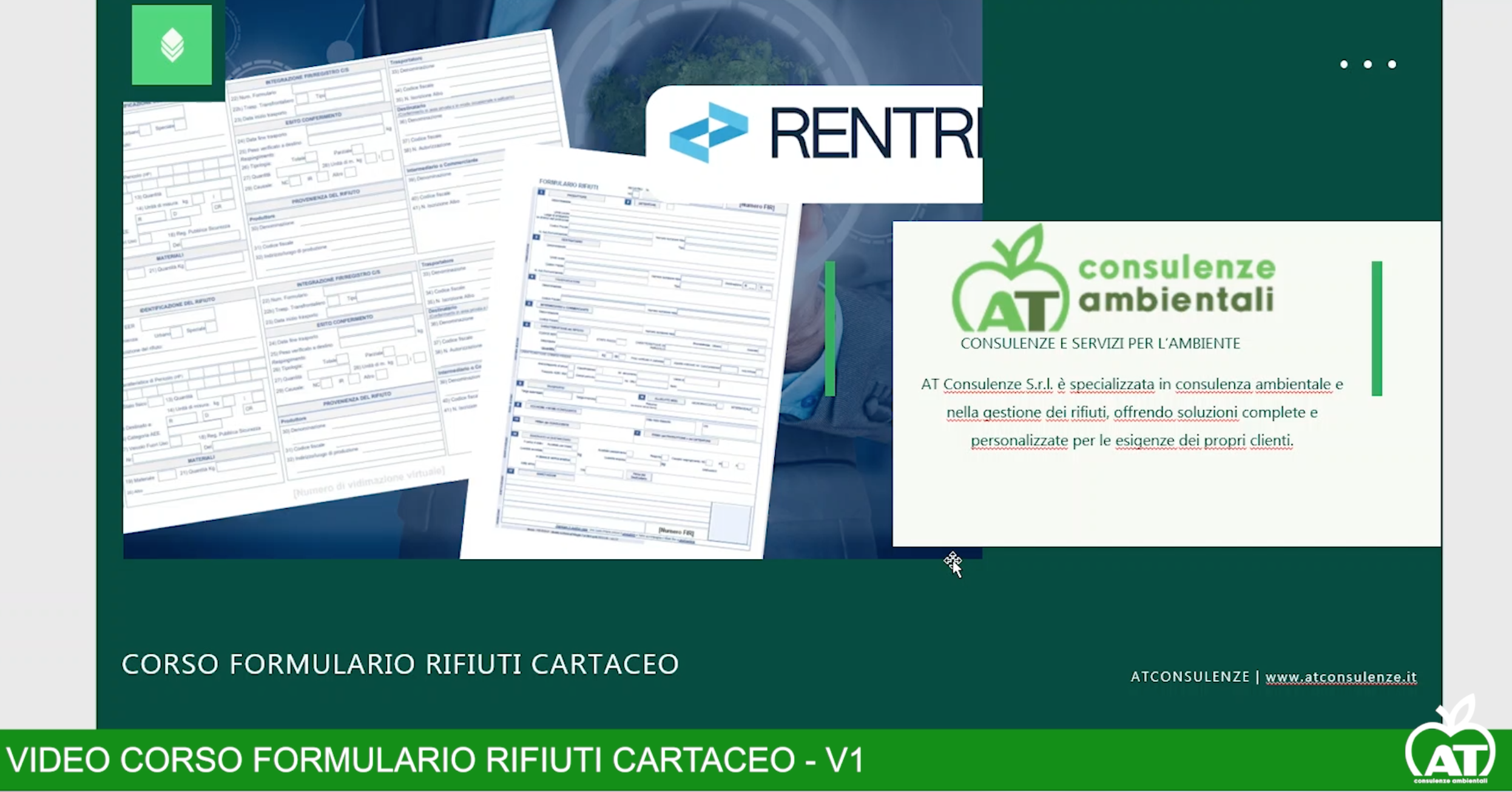 Corso Formulario Rifiuti Cartaceo
